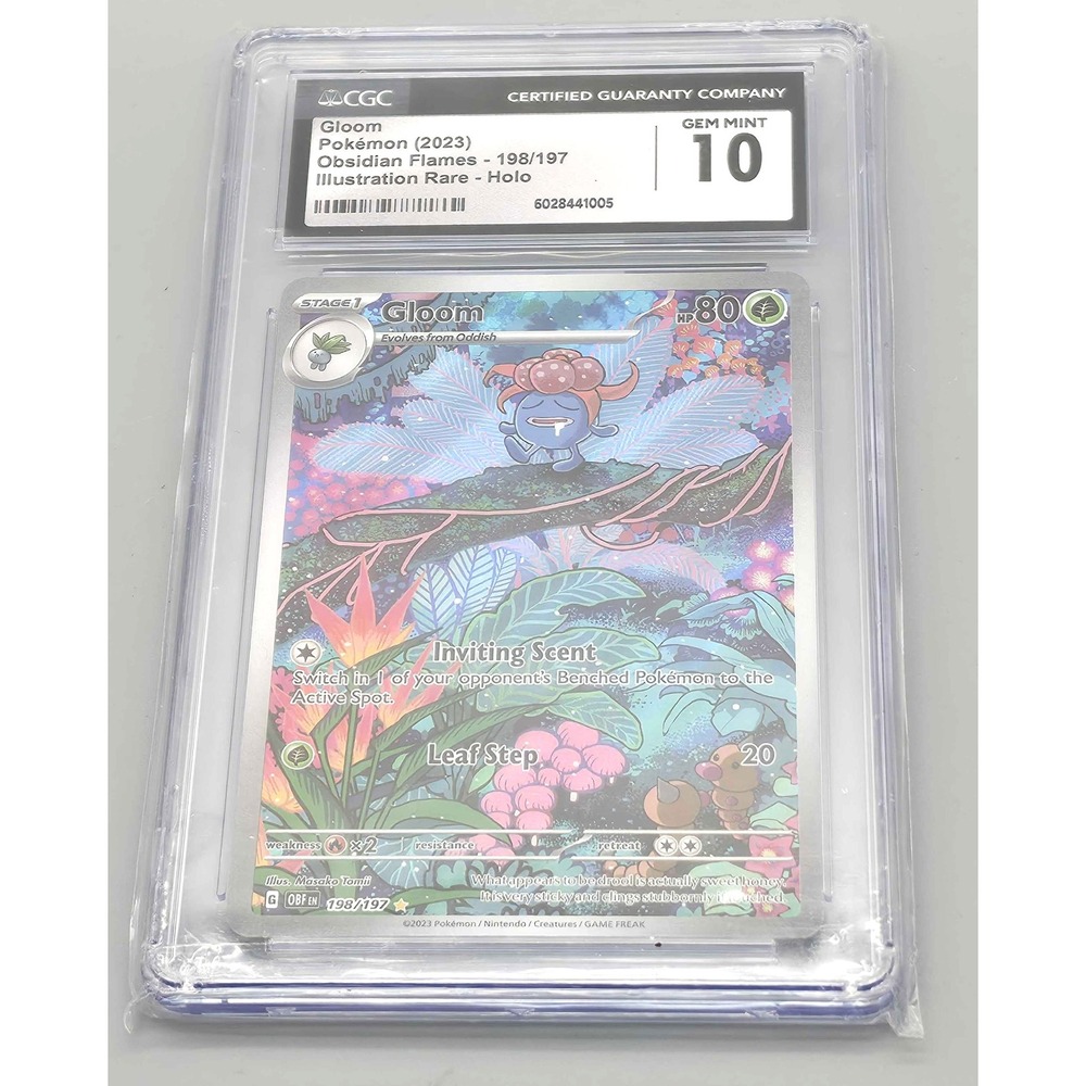 Pokémon Gloom Obsidian Flames Illustration Rare Holo CGC Mint 10(GNP020070)